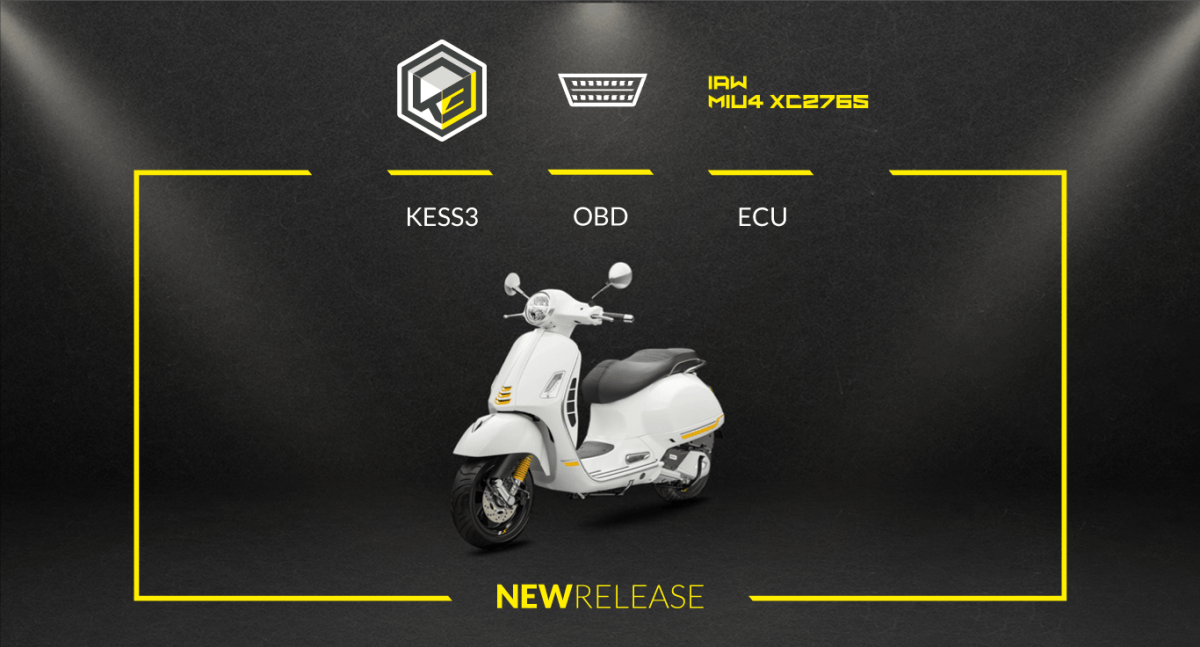 Tuning-X | Remap the latest generation of Vespa scooters (and more) equipped with the IAW MIU4 XC2765 ECU